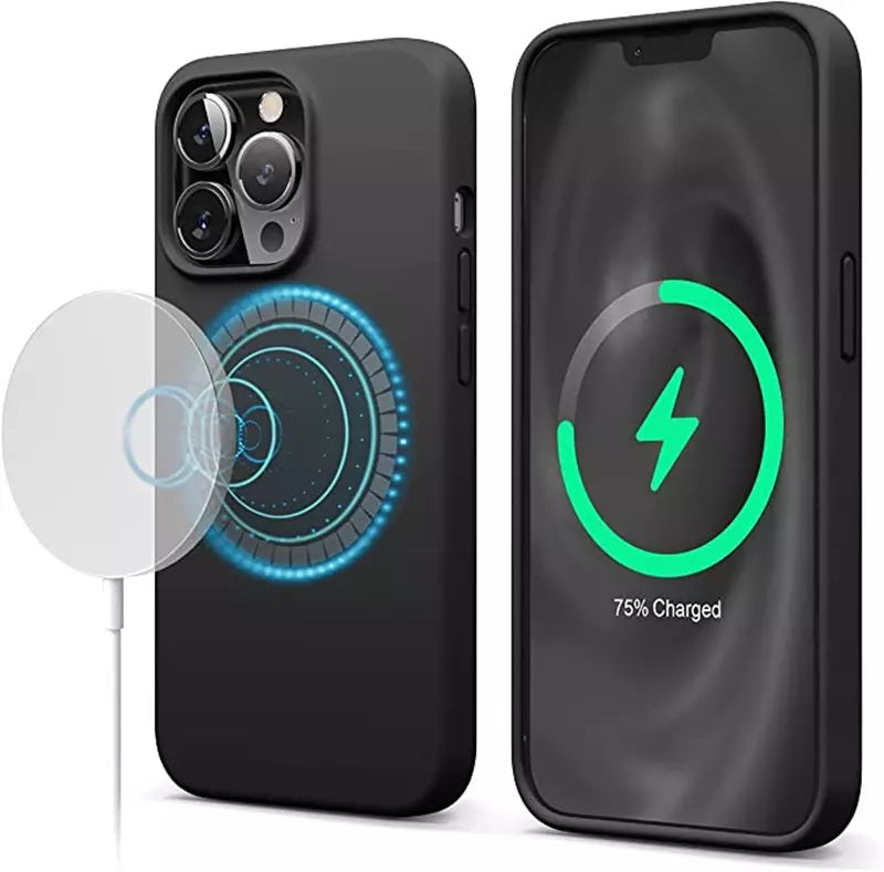 Magnetische Hoesje Voor Draadloos Opladen Geschikt Voor iPhone 14 Pro Max - Zwart